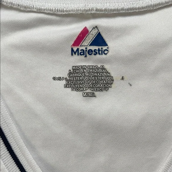 New York Yankees Majestic women’s White Short Sleeve Tee Size M - Picture 8 of 10